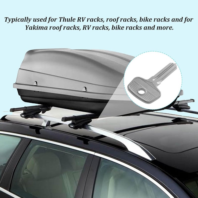 Llhhs D1251 & 8007835 Control Key for Thule & Yakima Lock Core Removal/Change Key D1251 D1252 8007835 8531251, Universal Control Keys for Roof Rack Rail Cargo Box Carrier Top Crossbars CTRL - Image 2